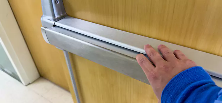 Installing a Push Bar on a Door Rochester Hills